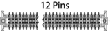 One27 rett stikkontaktlist, 12-polet