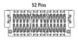 Dimensjoner Zero8-plugg, rett, 52-polet