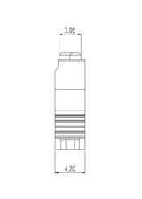 Dimensjoner One27 IDC-kontaktlist, 68-polet