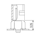 Dimensjoner One27 knivlist, rett, H3,25, 68-polet