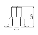 Dimensjoner One27 rett kontaktlist H6,25, 26-polet